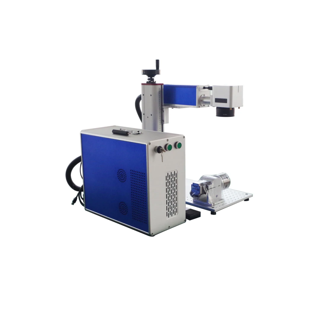 Portable Mini Color Laser Printer 20W 30W 50W Fiber Laser Marking Machine for Metal Jewelry Laser Engraving Machine