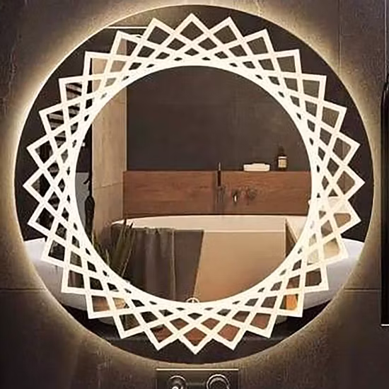 Mirror Production Line / Glass Cutting / Sandblasting / Sanding / Edging / Beveling / Laser Engraving Marking / Film Applicator Machine Bathroom Mirror Proces